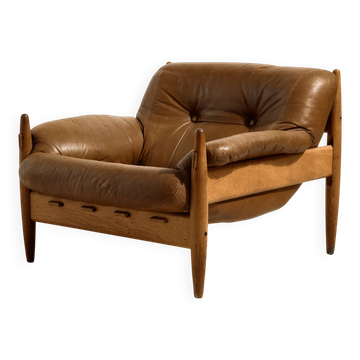 Danish leather lounge chair