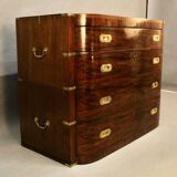 Commode De Marine avec écritoire à Deux Corps En Acajou XIXème Angleterre