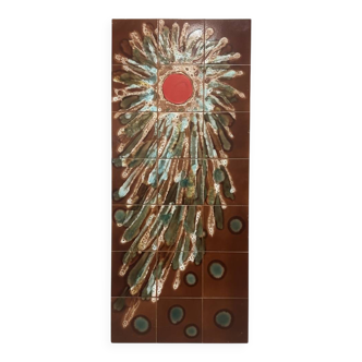 Vintage ceramic tableau 1960