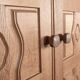 Solid oak buffet and faience, Guillerme and Chambron for your home,
