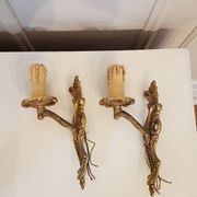 Pair of wall sconces Louis XV style
