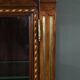 Rare small marquetry display cabinet, louis xvi style – mid 19th century