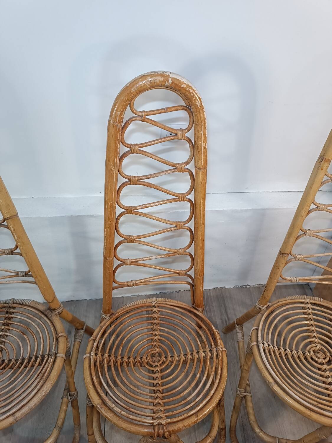 Trio de chaises par Dirk Van Sliedregt Années 1960