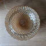 Smoked glass ceiling lamp