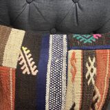 Handwoven Patchwork Pillow Case