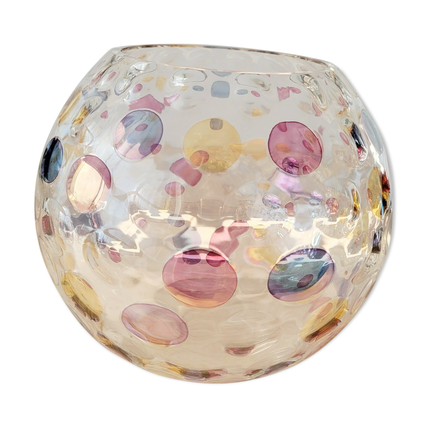 Vase ball optical illusion Max Kannegiesser Nemo Borske Sklo Crystalex year 70