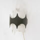 Green and white metal wall scone by Doria, Germany, 1950's