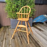 Chaise haute bébé Ikea Gulliver en hêtre cintré