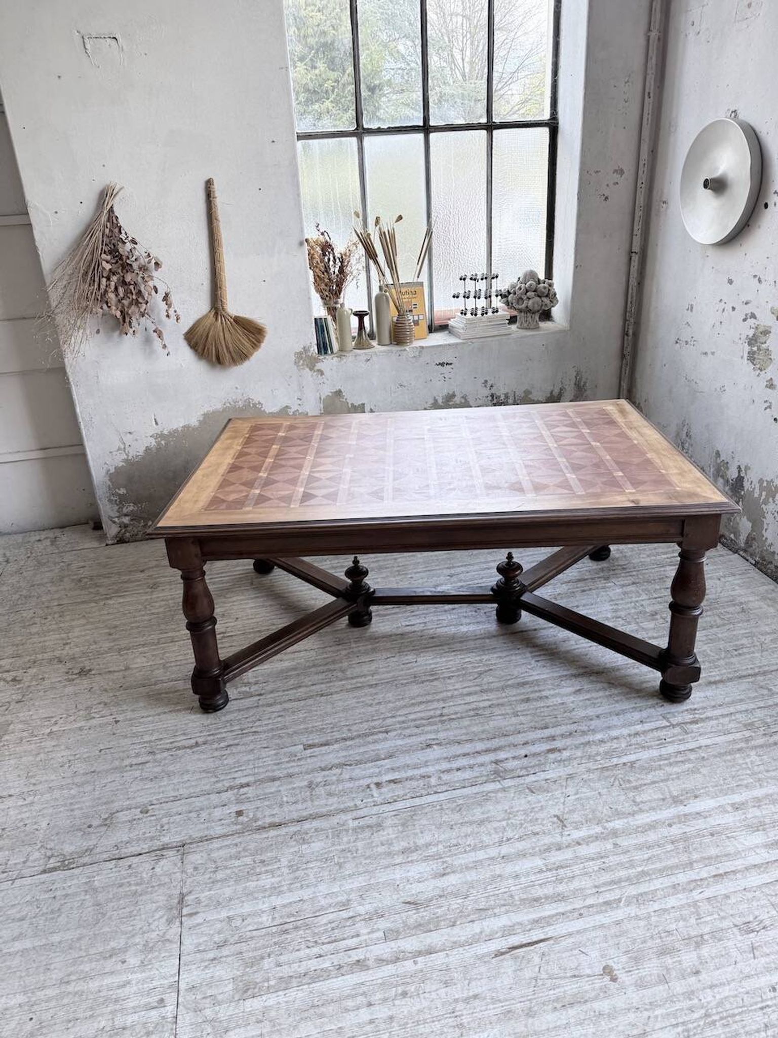 Table chêne style Louis XIV 1900