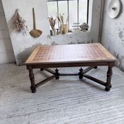 Table chêne style Louis XIV 1900