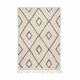 Berber rug with hollow diamonds in wool