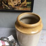 Glazed sandstone pot, ceramics