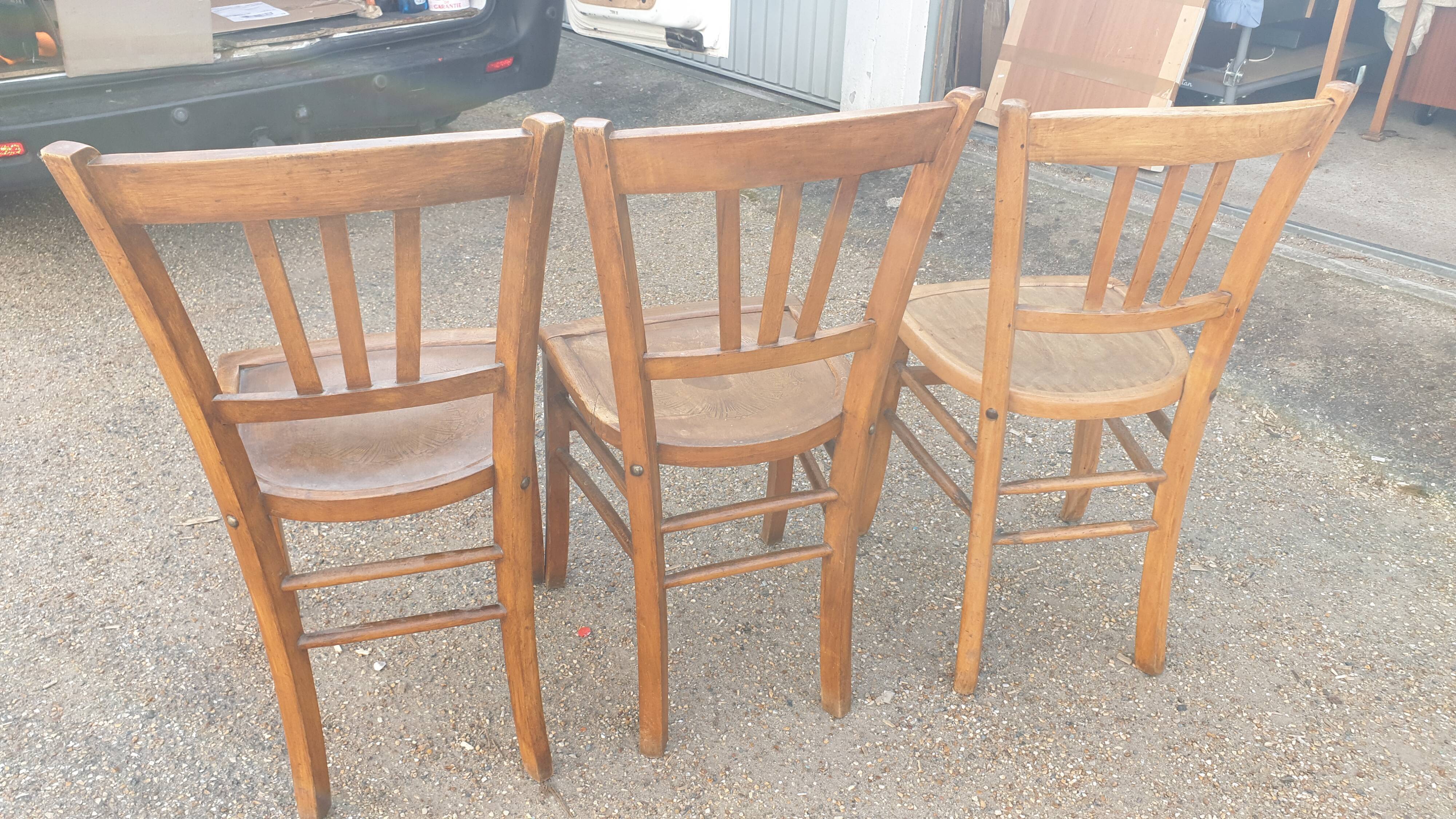 Set of 3 bistro chairs