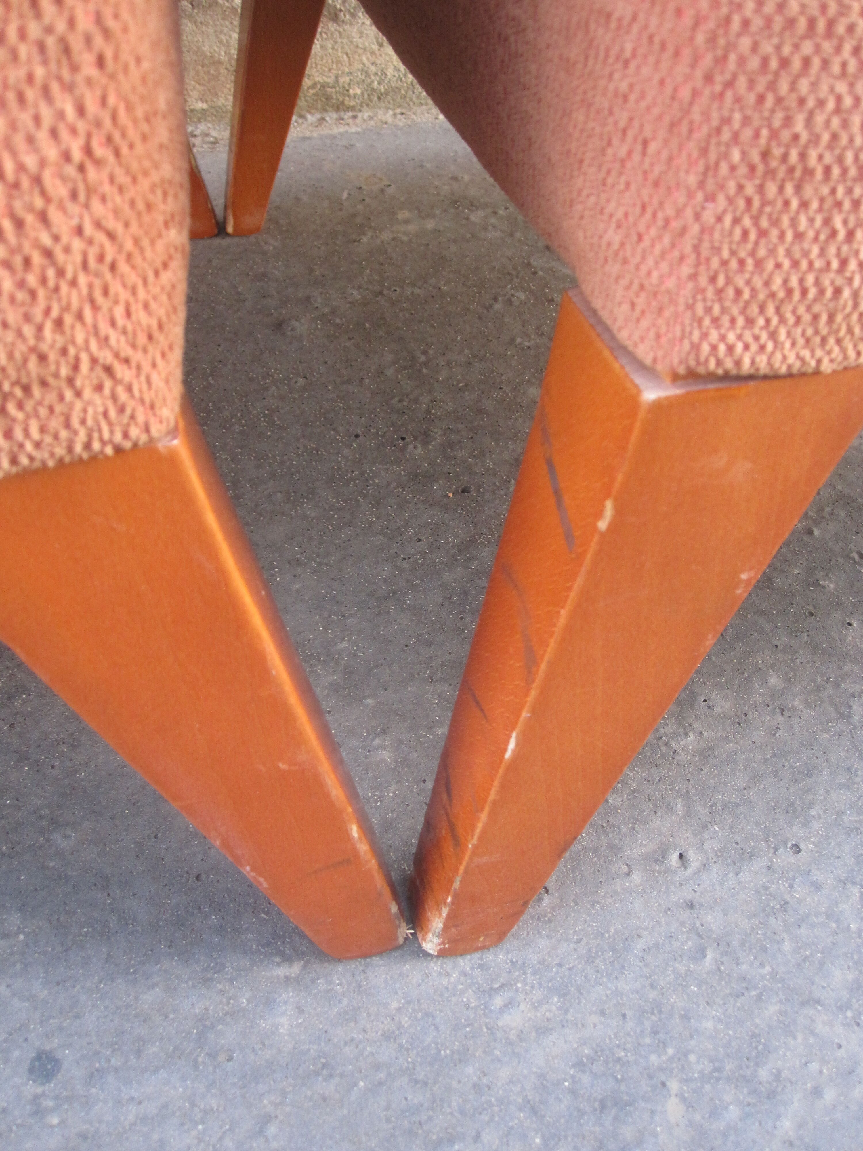 Pair of club style armchairs