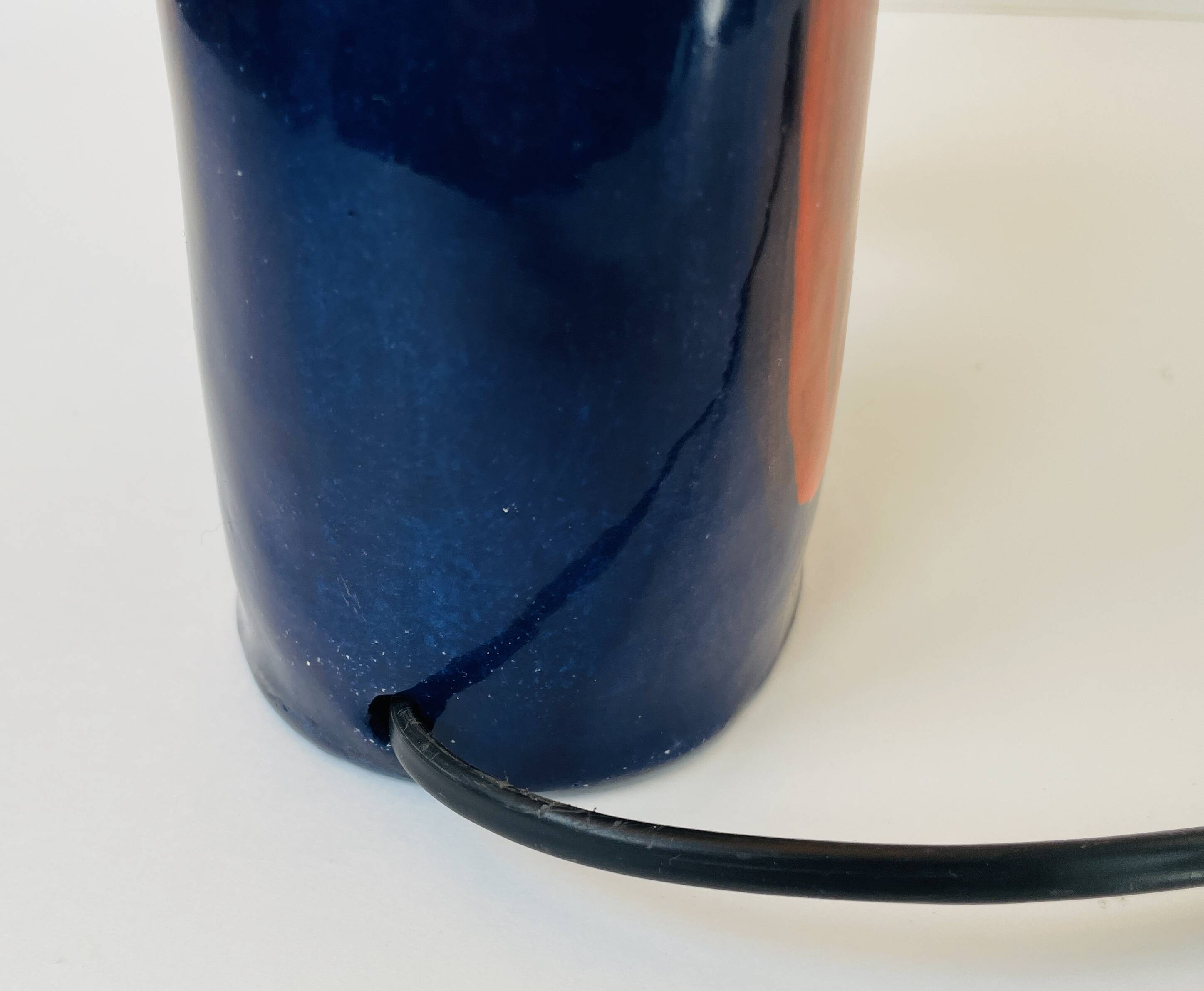 Ceramic lamp, free form, sculptural, 1960-70, Vallauris style.