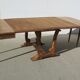 Art Deco table, cradle foot, opening, up to 18 people