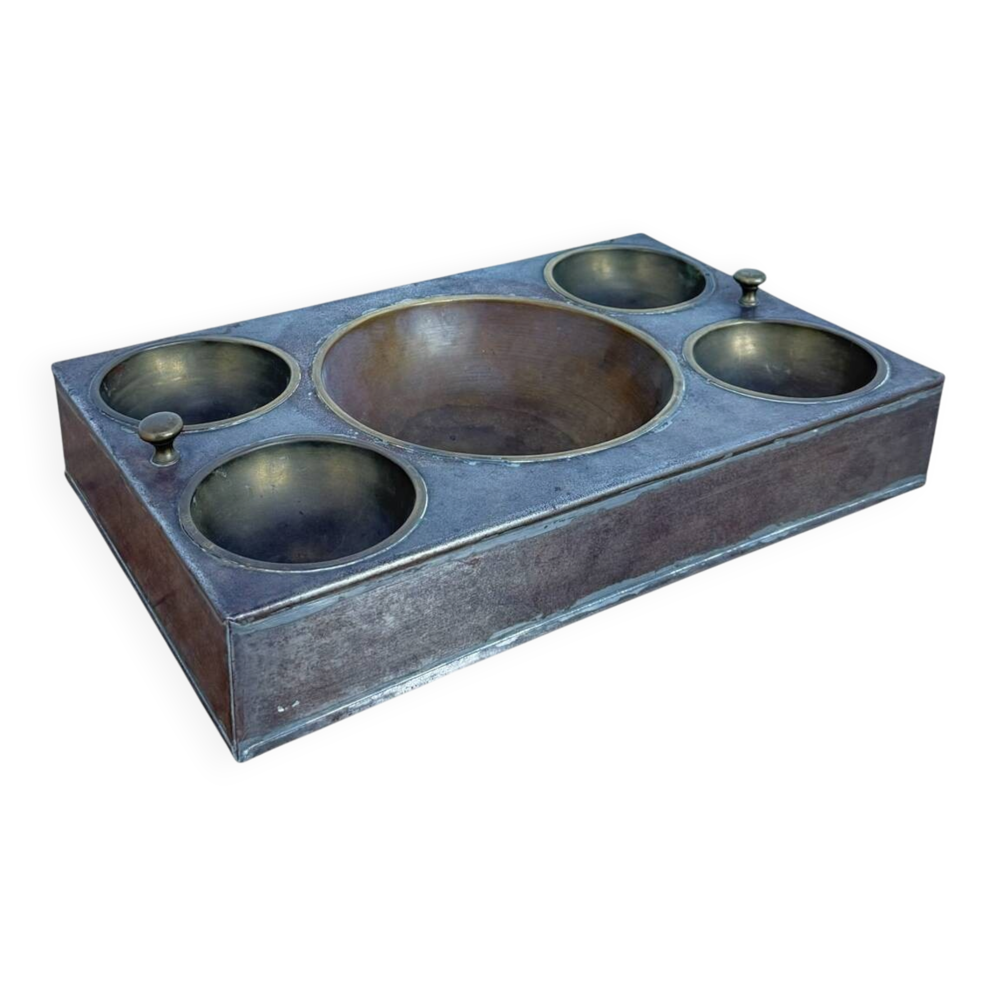 Vintage Brass Cash Tray Change Holder