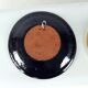 Set of three vintage folk art ceramic wall plates, Czechoslovakia and Romania.
