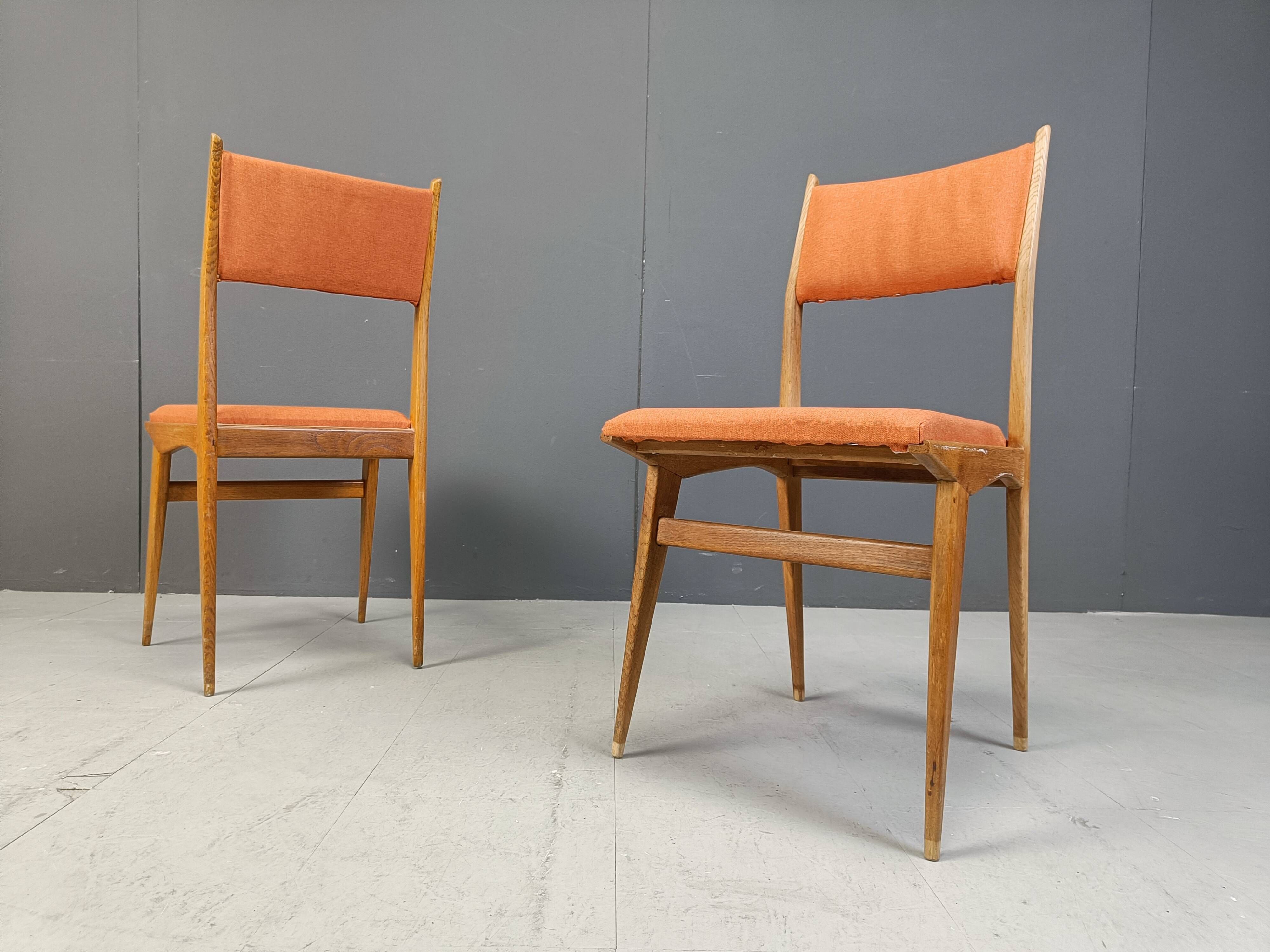 Mid century Italian dining chairs, 1950s