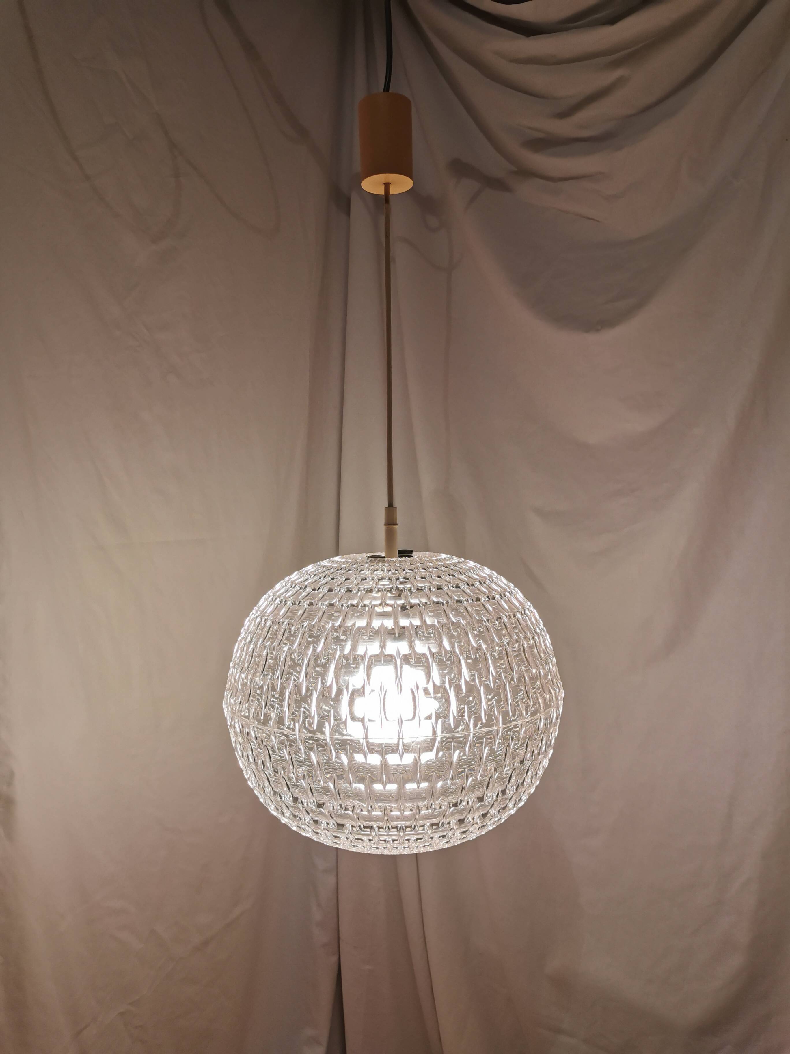 Aloys Gangkofner pendant light for Erco, Germany, Space Age, 1970.