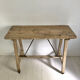 Old raw wood workbench