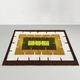 1970s gorgeous geometric space age rug in wool. Made in Italy