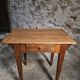 Compact French work table with bistro chair | Table circa 1900 | Chair circa 1950