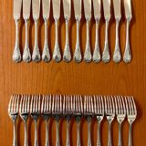 Christofle Marly 12 fish cutlery sets, 24 pieces, very good condition
