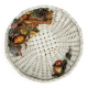 Vintage 1990s ceramic fruit basket by Man. Castellan, Italy.