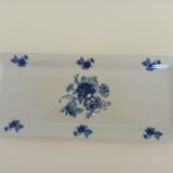 Presentation tray in blue and white Baudour porcelain