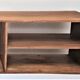 Shop display case shelf to lay in oak wood and old patinated pine
