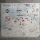 Carte scolaire vintage mdi France Normandie Bassin Parisien.