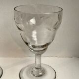 Lot of 5 small 50s/60s crystal glasses