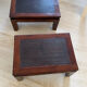 2 wooden bedside tables