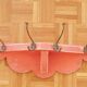 Coat rack in painted wood and vintage brass