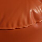 Vintage orange inflatable pouf 70