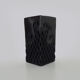 Vase Dona Rosa Oaxaca Mexico black openwork. Mexican folk art. Year 70
