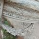 Beautiful antique wooden console with a marble top in Louis XVI style.