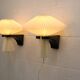 Pair original Le Klint 204 “Mushroom” lamps, designed by Vilhelm Wohlert