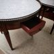 3 tripod bouillotte tables in Louis XVI style