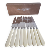 Cutlery cheese knife in box Henry Lamouroux France
