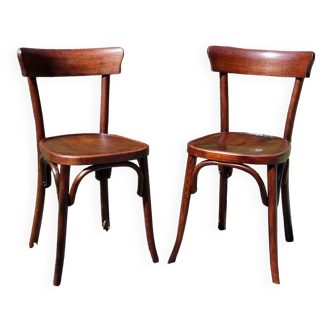 2 chaises bistrot Fischel années 30