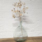 Transparent demijohn in blown glass