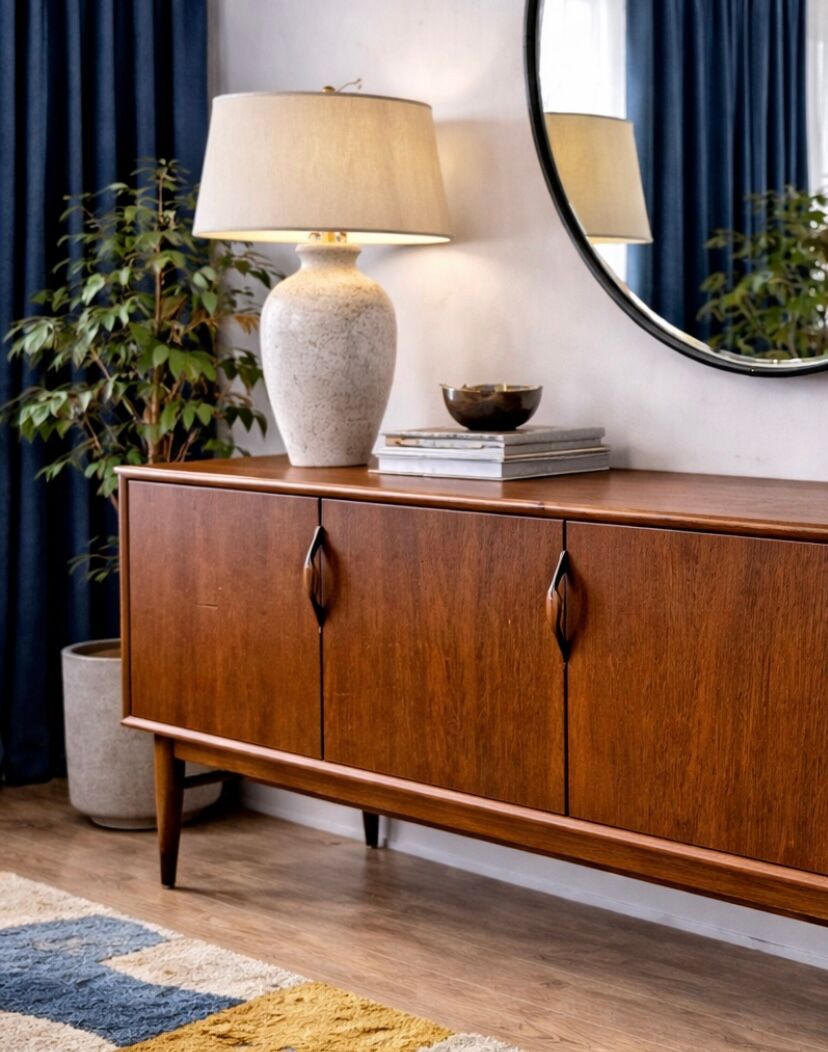 Enfilade scandinave vintage en teck