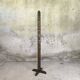 Vintage brutalist floor lamp made of turned wood.