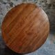 Antique round dining table in cherry wood, France, circa 1920.