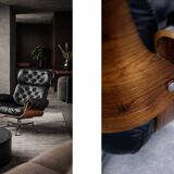 Vintage Mid-Century Modern Swiss Leather Lounge Chair from Giroflex