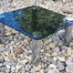Marco Zanuso Coffee Table in Stainless Steel by Zanotta Vintage 1970