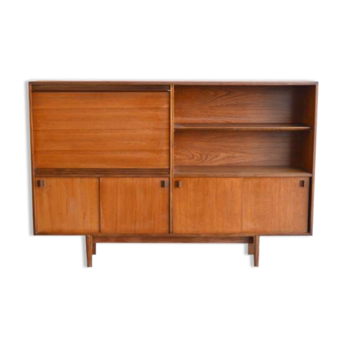 Teak bookcase/secretary * 153 cm
