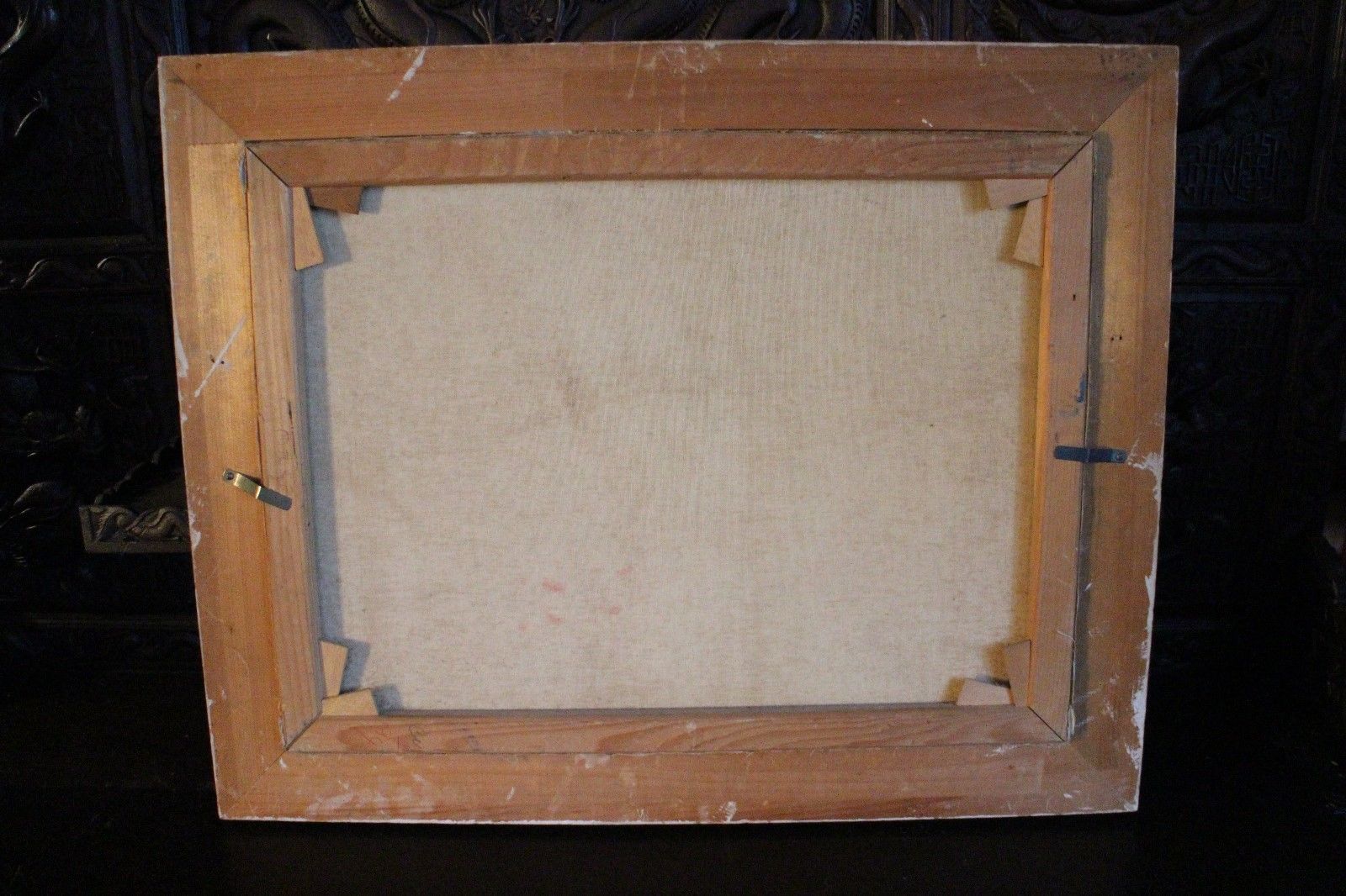 Tableau cadre huile sur toile Marine paysage bateau Méditerranée signé Urban